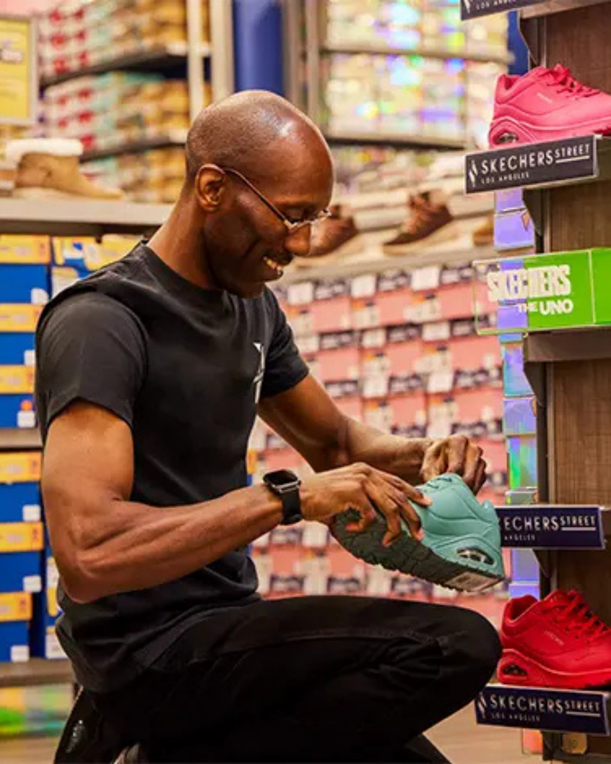 Sketchers in store employee